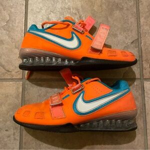 Size 10.5 - Nike Romaleos 2 Total Orange Blue Lagoon